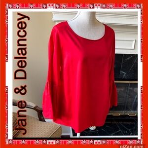 Elegant Red Women's Top